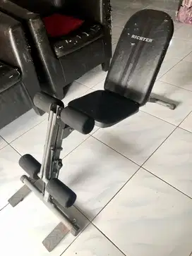 alat fitness rumah bench press lipat multifungsi