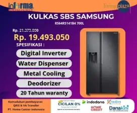 Lemari es SBS samsung RS64 promo hingga 28 februari 2025