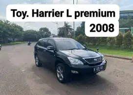 Toyota Harrier L Premium at 2008 hitam