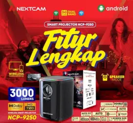 Proyektor Smart Projector Android 3000 lumens, wifi, mirror, dolby