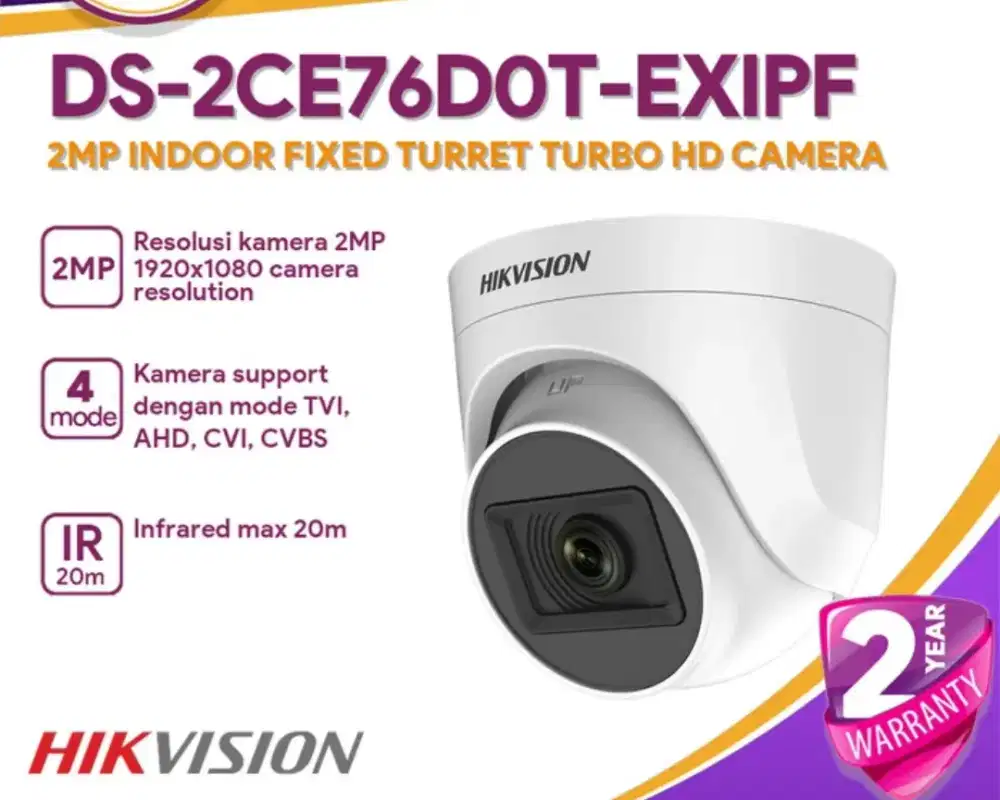 Promo cctv hikvision garansinya 2 tahun