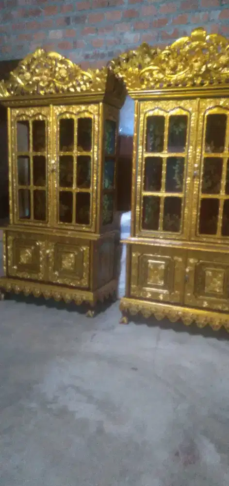 Lemari rek 1 set bahan kusus tembesu, 6,7