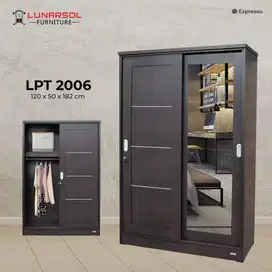 LEMARI KAYU PINTU SLEDING JUMBO