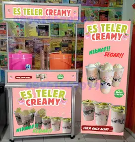 Paket Usaha Es Teler Booth Portable