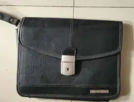 tas handbag beverly hills kulit asli hitam