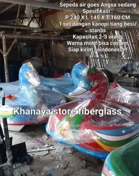 Sepeda air gowes angsa/perahu angsa fiber/bebek gowes terbaru!