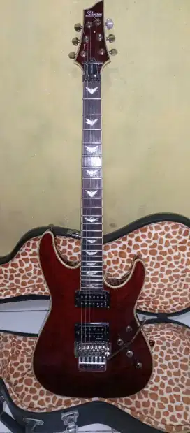 Gitar ElektriK Schecter Omen Extreme-6 fr. Bonus satu paket lengkap