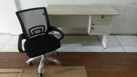 MEJA KURSI KERJA / KANTOR BARU FREE ONGKIR PASANG COD