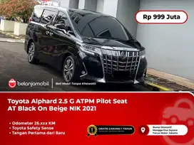 [ LOW KM ] Toyota Alphard 2.5 G ATPM TSS Pilot Seat AT Black 2021/2022