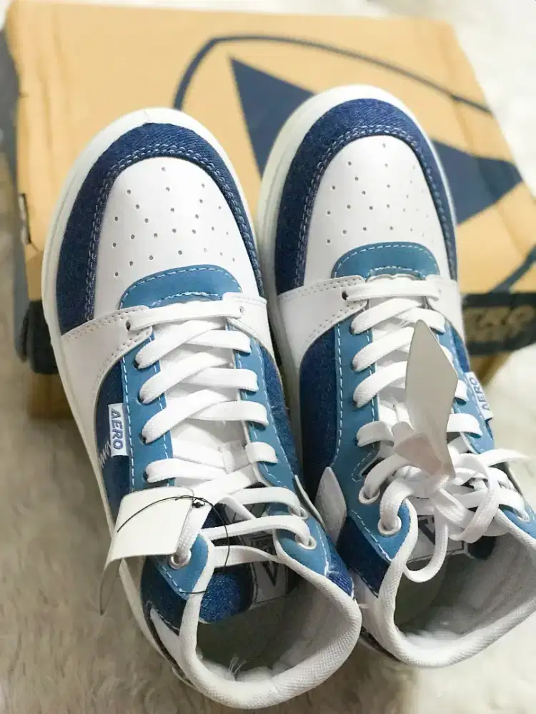 (jualcepat) SEPATU AEROSTREET BIRU DENIM (UNISEX)