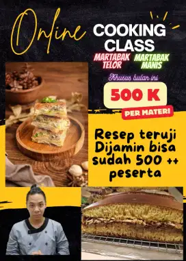 Kursus Martabak manis / telur