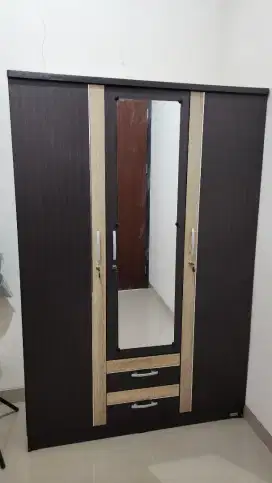 Jual Murah Lemari Baju 3 Pintu Multifungsi