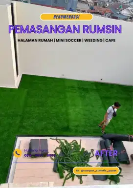 Cuci gudang rumput sintetis