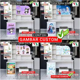 - Meja Belajar + Meja RIAS Cermin SLIDING CUSTOM