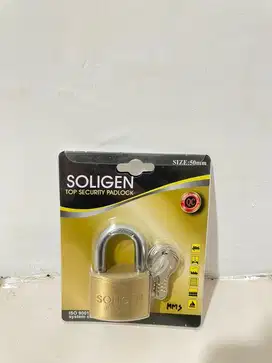 Gembok Stainless SUS304 Pagar Anak Kunci Anti Maling SOLIGEN 50 MM