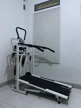 1 Set Treadmill OB Fitness Health Manual Lengkap Dengan Alat Latihan