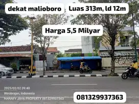 tanah dekat malioboro lingkungan hotel