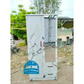 Dijual Lemari Pakaian 2 Pintu Minimalis kondisi baru