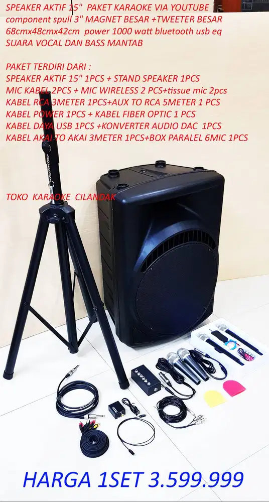 new sound aktif 15 1000wat lengkap