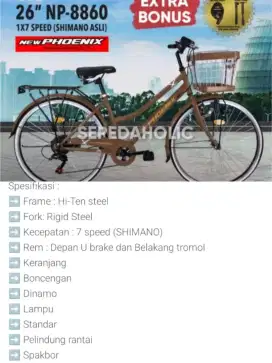 Sepeda New Phoenix 26 tipe NP - 8860