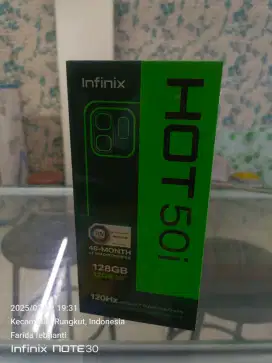 Infinix hot 50i 6+6/128gb baru garansi resmi bisa TT Kredit
