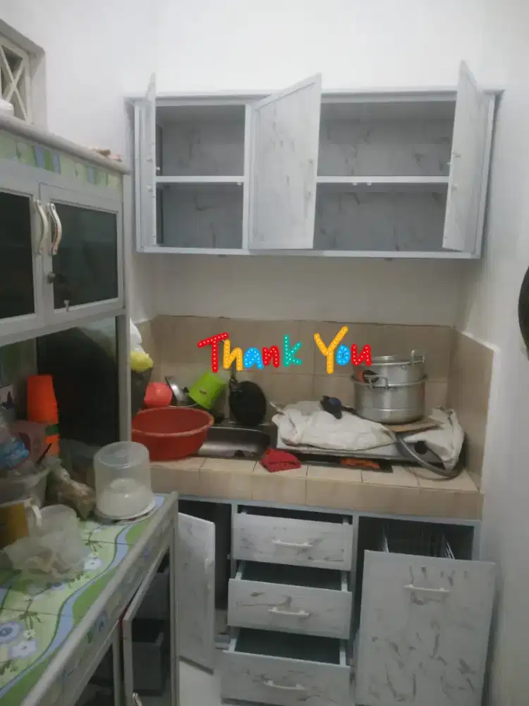 Kitchen set bahan aluminium acp anti ryap anti kropos kuat api
