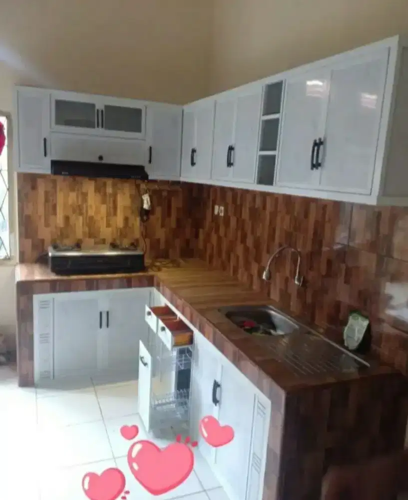 Kitchen set bahan aluminium acp anti ryap anti kropos kuat api