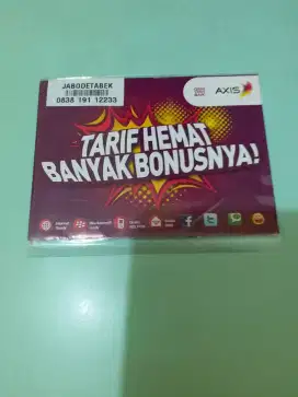 NOMOR XL AXIS CANTIK, 11 22 33. ISI ULANG ( PRABAYAR )