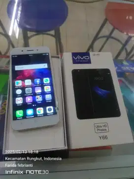 Vivo Y66 4/64gb bekas fullset normal bisa TT
