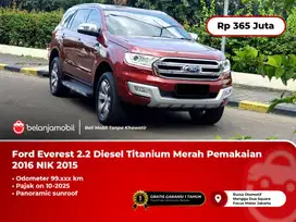 [ LOW KM ] Ford Everest 2.2 Diesel Titanium Merah 2015/2016