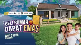 Beli Rumah subsidi dapat logam mulia Emas di Permata Mutiara Maja