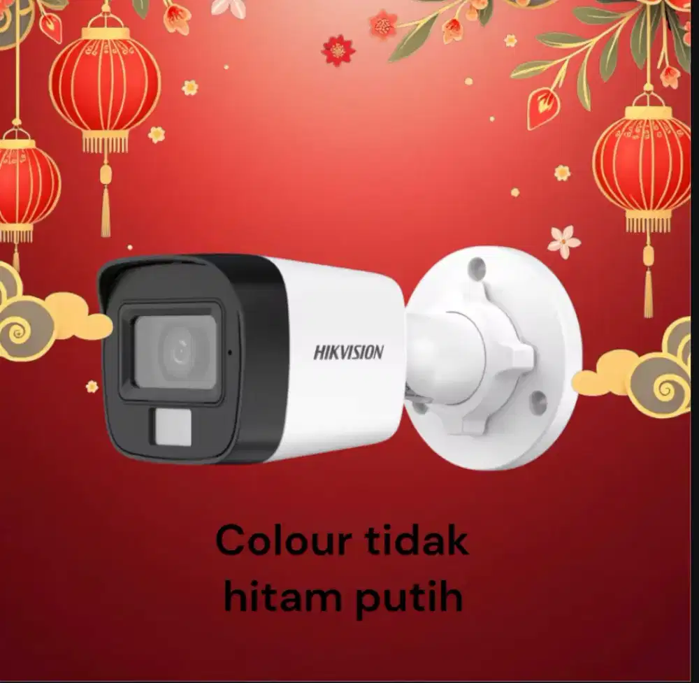Cctv hikvision wrna dalam gelap  tidak infrared
