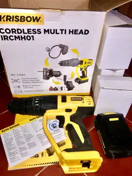 Mesin Bor krisbow cordless multi head