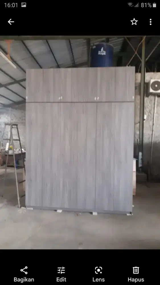 Jual lemari baju bisa cuastem sesuai ukuran ruangan finising hpl