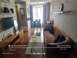 Disewakan Apartement Patria Park 3BR Furnished Mid Floor Tower A