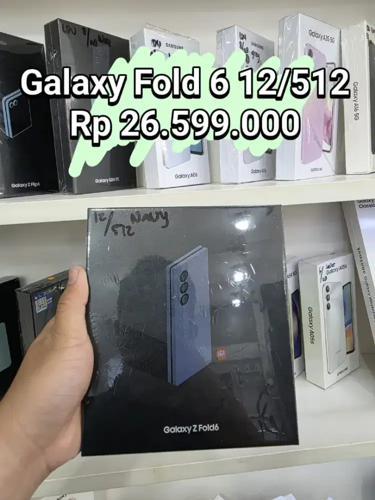 Samsung galaxy z fold 6 12/512 navy  new segel bergaransi resmi