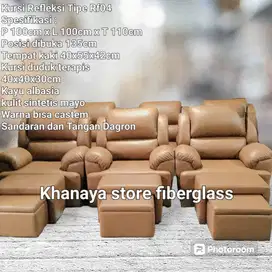 Kursi Refleksi Dacron caramel baru/sofa pijat terapis jumbo teryaman!