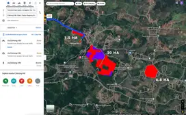 TANAH LUAS PINGGIR JALAN ADA SAWAH DANAU DI CIBINONG HILIR CIANJUR