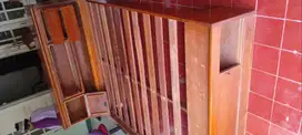 Ranjang tidur jati kuat ukuran 2 x 1.6  m