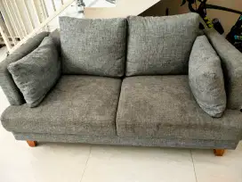 Sofa 2 seater bahan katun