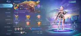Akun Mobile Legend ada skin Collector