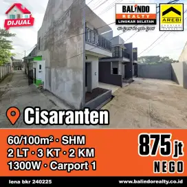 Jual Cepat Rumah 2 Lantai Siap Huni Cisaranten