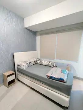 disewakan apartemen klaska type 1 br ada ruang tamu