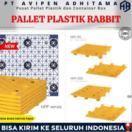 Pallet Plastik Rabbit Industri Tatakan Gudang Heavy Duty Bekasi