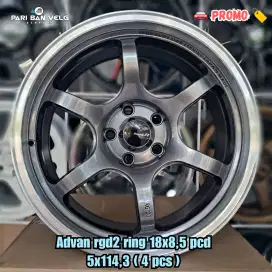 Ready gan, Advan rgd2 ring 18x8,5 pcd 5x114,3 ( 4 pcs )