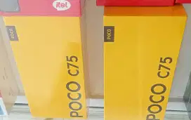 Poco C75 6/128 , 8/256 BARU garansi resmi Xiaomi 15bln bisa TT Kredit