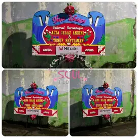 Pembuatan Papan Karangan Bunga