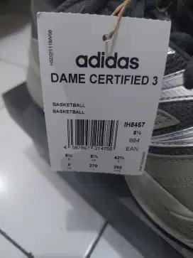 ADIDAS BASKETBALL DAME CERTIFIED 3