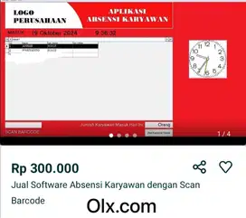 Software absensi karyawan dengan barcode