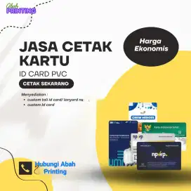 Jasa Cetak Kartu ID card/name tag PVC